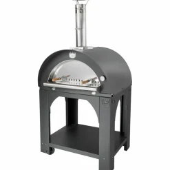 Pulcinella Vedfyrt Pizzaovn 60x60 cm, Antrasitt