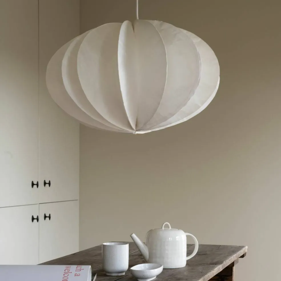 Pumpkin taklampe, hvit