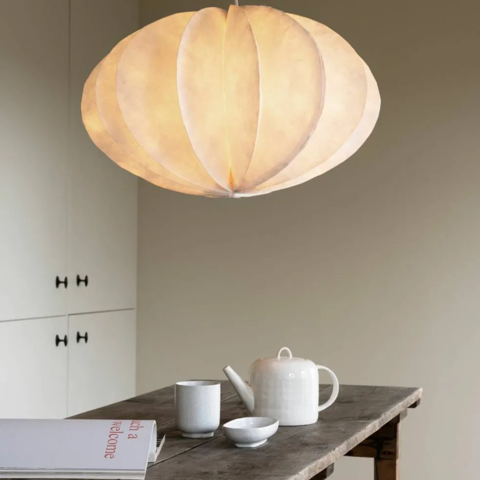 Pumpkin taklampe, hvit
