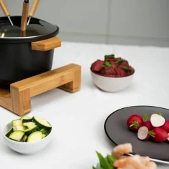 Pure fonduesett, sort