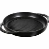Pure Grill Grillpanne Rund 22 cm, Svart