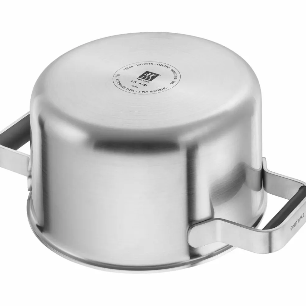 Pure grytesett 5 deler + 4 lokk, rustfritt stål