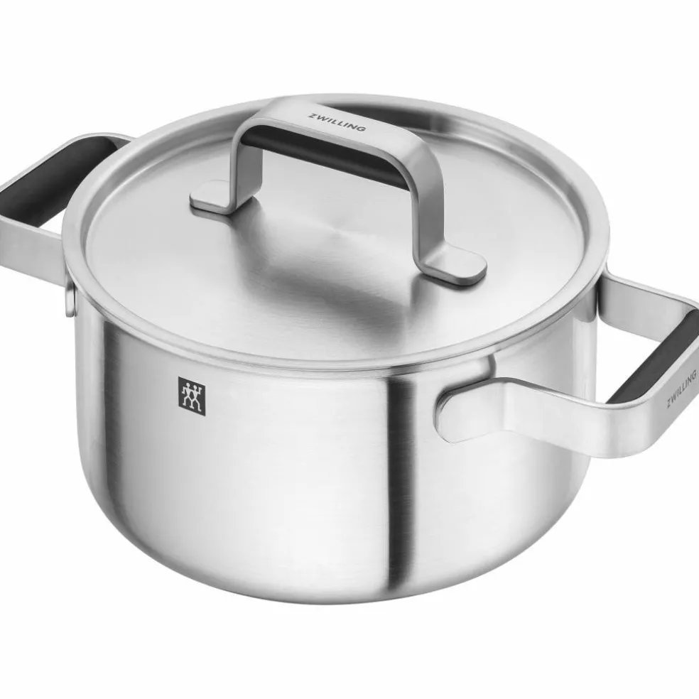 Pure grytesett 5 deler + 4 lokk, rustfritt stål