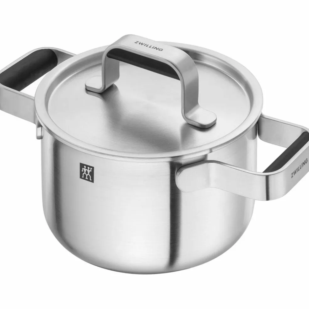 Pure grytesett 5 deler + 4 lokk, rustfritt stål