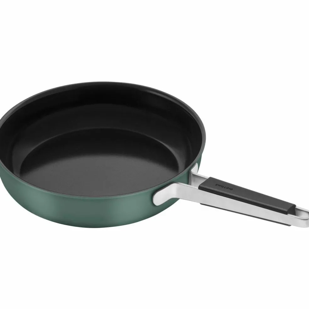 Pure stekepanne 28 cm, rustfritt stål, grønn