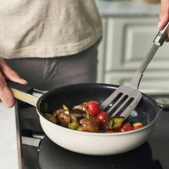 Pure stekepanne 24 cm, rustfritt stål, grønn