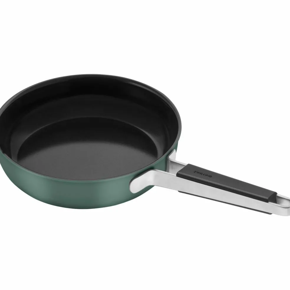 Pure stekepanne 24 cm, rustfritt stål, grønn