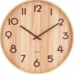 Pure veggklokke 60 cm, dark wood