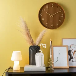 Pure veggklokke 40 cm, light wood