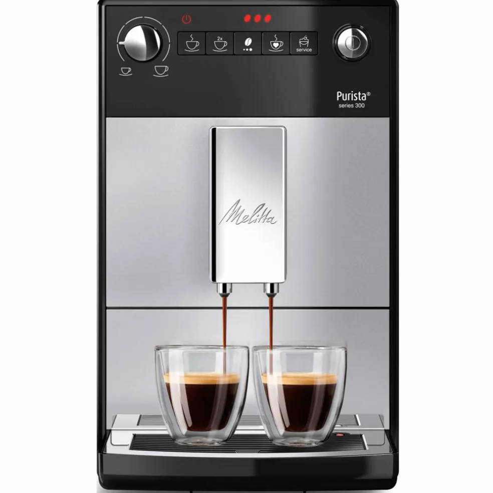 Purista helautomatisk kaffemaskin, sølv