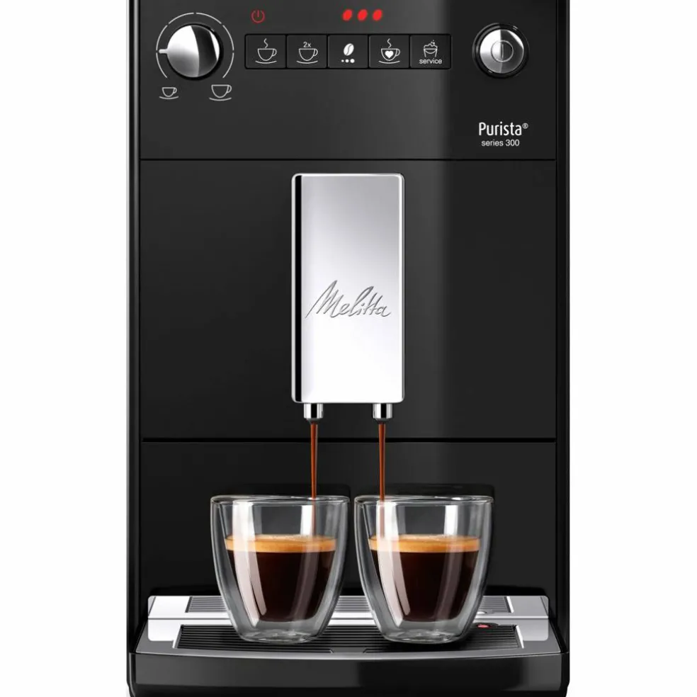 Purista helautomatisk kaffemaskin, svart
