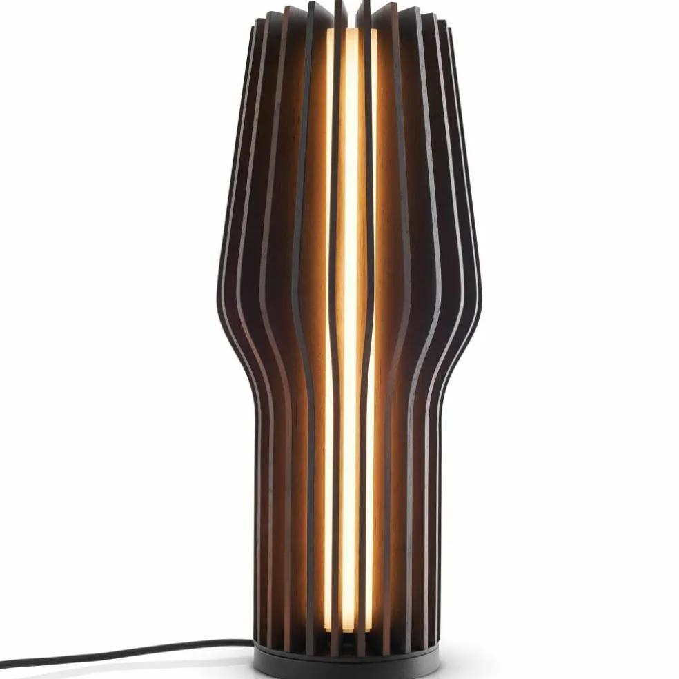 Radiant lampe, røkt eik