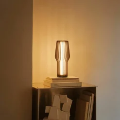 Radiant lampe, røkt eik