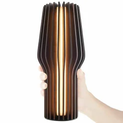 Radiant lampe, røkt eik