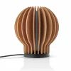 Radiant rund LED-lampe, eik