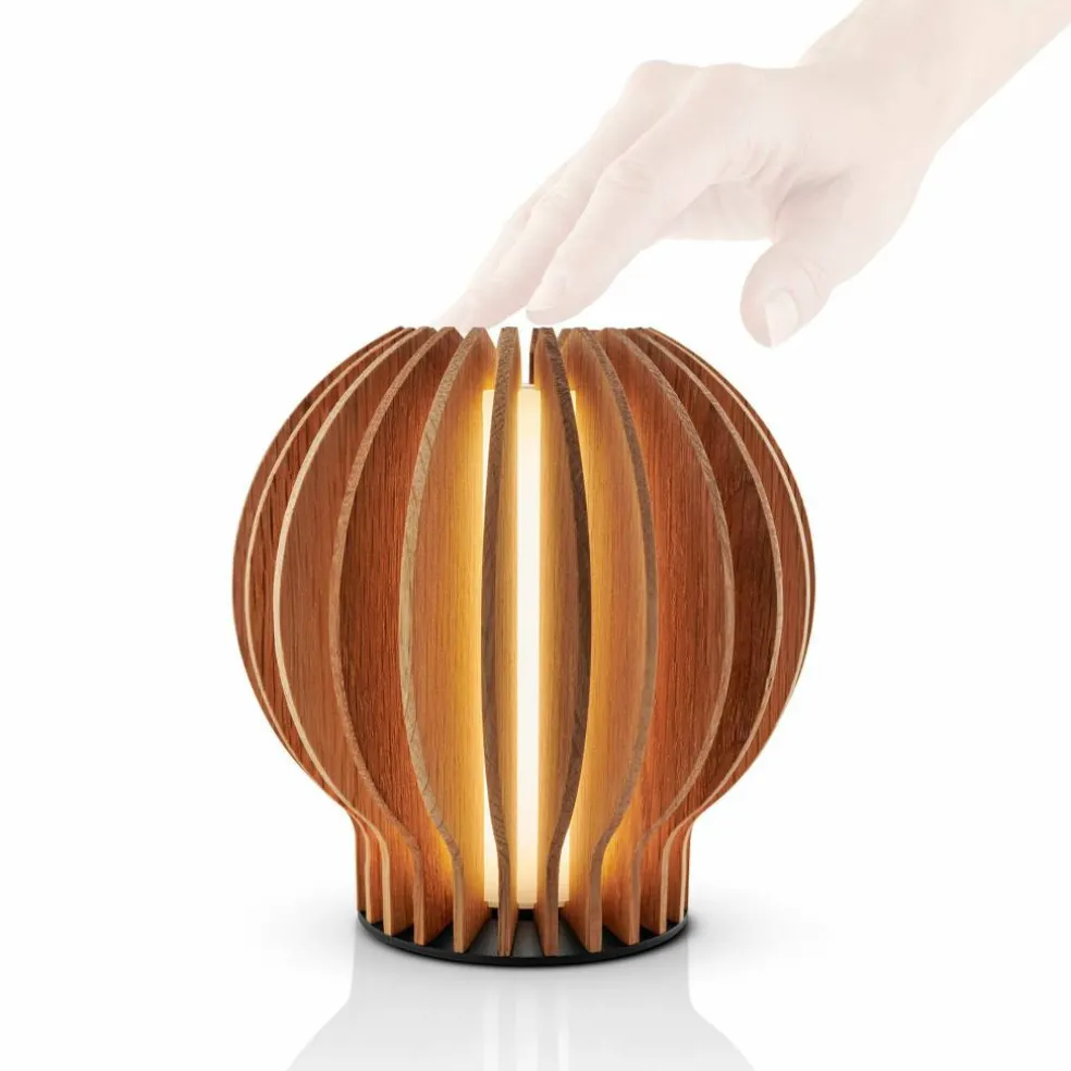 Radiant rund LED-lampe, eik