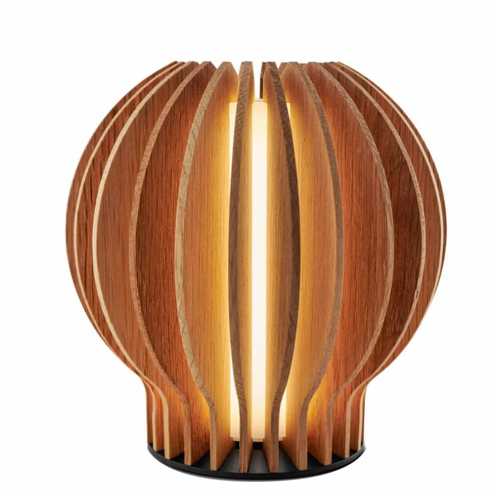 Radiant rund LED-lampe, eik