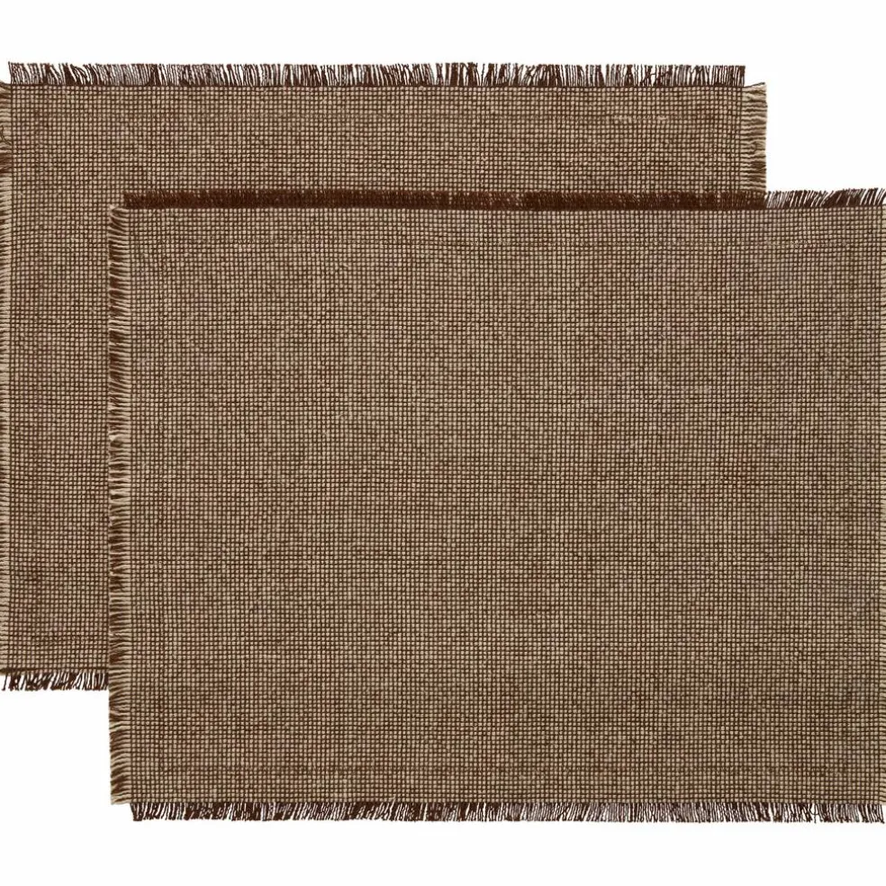 Ravella bordbrikke 2 stk, brun