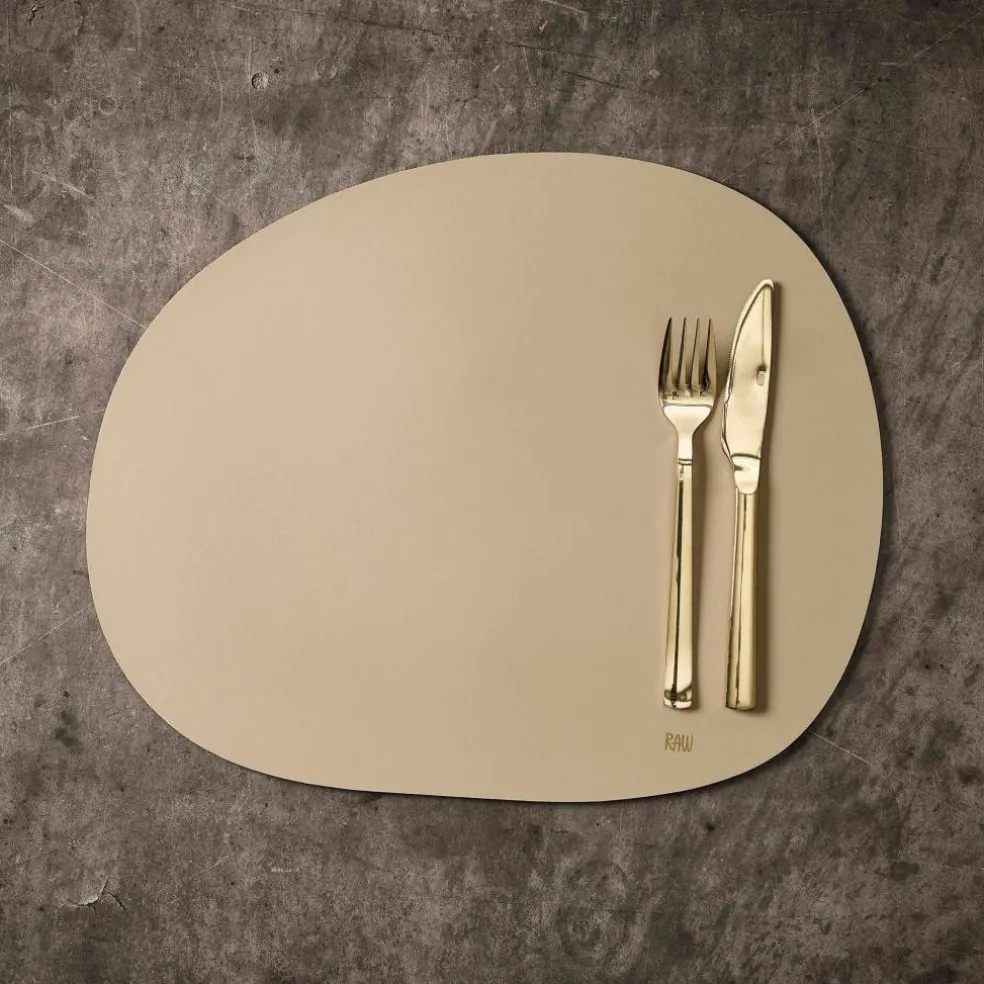 Raw bordbrikke, beige