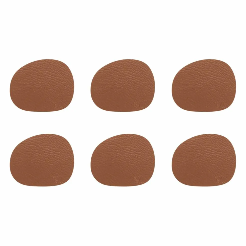 RAW Buffalo glassbrikke 6-pakning, cinnamon brown
