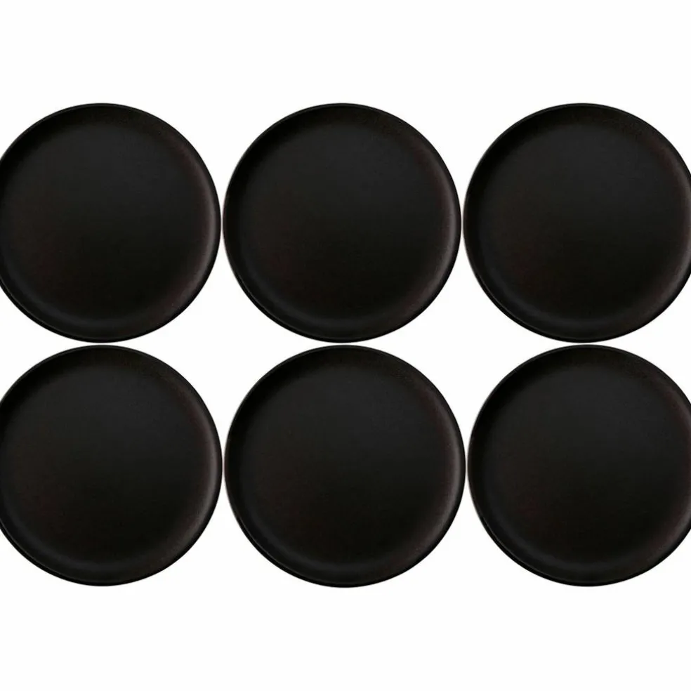 RAW Desserttallerken 6 stk, Metallic Brown