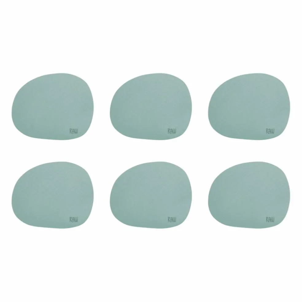RAW glassbrikke silikon 6-pakning, sky blue