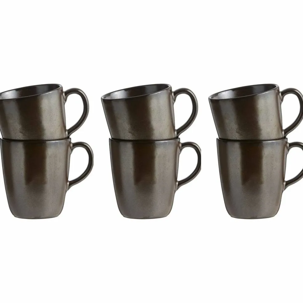 RAW Kopp med hank 6 stk. Metallic Brown