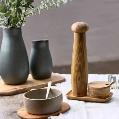 RAW kvernsett tall, teak