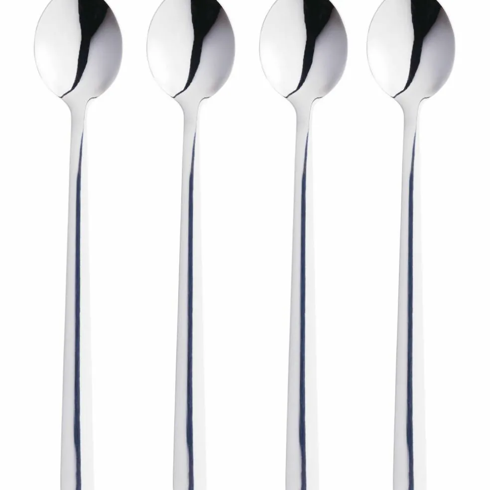 RAW Latteskje, Rustfritt Stål 4 pk
