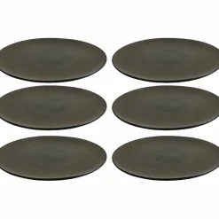 RAW Middagstallerken 28 cm, Titanium Black 6 stk