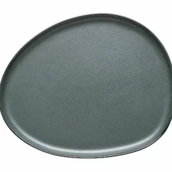 RAW Organic forrettstallerken, 24x21 cm, titanium black