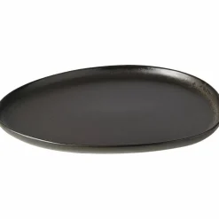 RAW Organic forrettstallerken, 24x21 cm, titanium black
