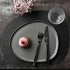 RAW Organic middagstallerken, 29x25 cm, titanium black