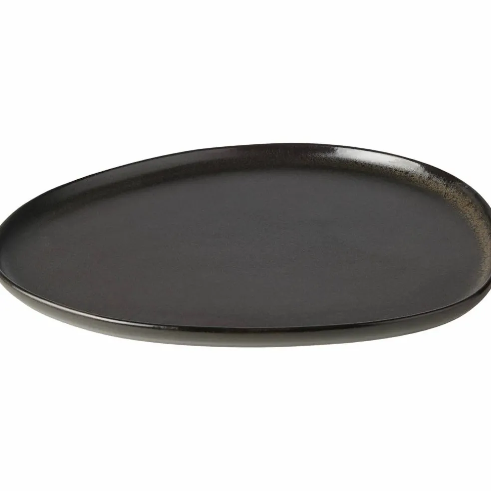 RAW Organic middagstallerken, 29x25 cm, titanium black