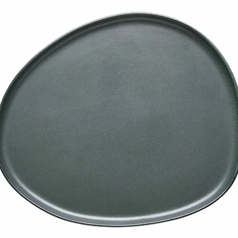 RAW Organic middagstallerken, 29x25 cm, northern green