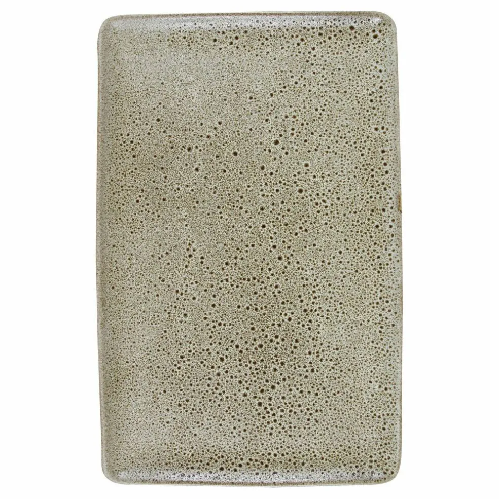 RAW rektangulær tallerken, 23,5 x 15 cm, sandy beige