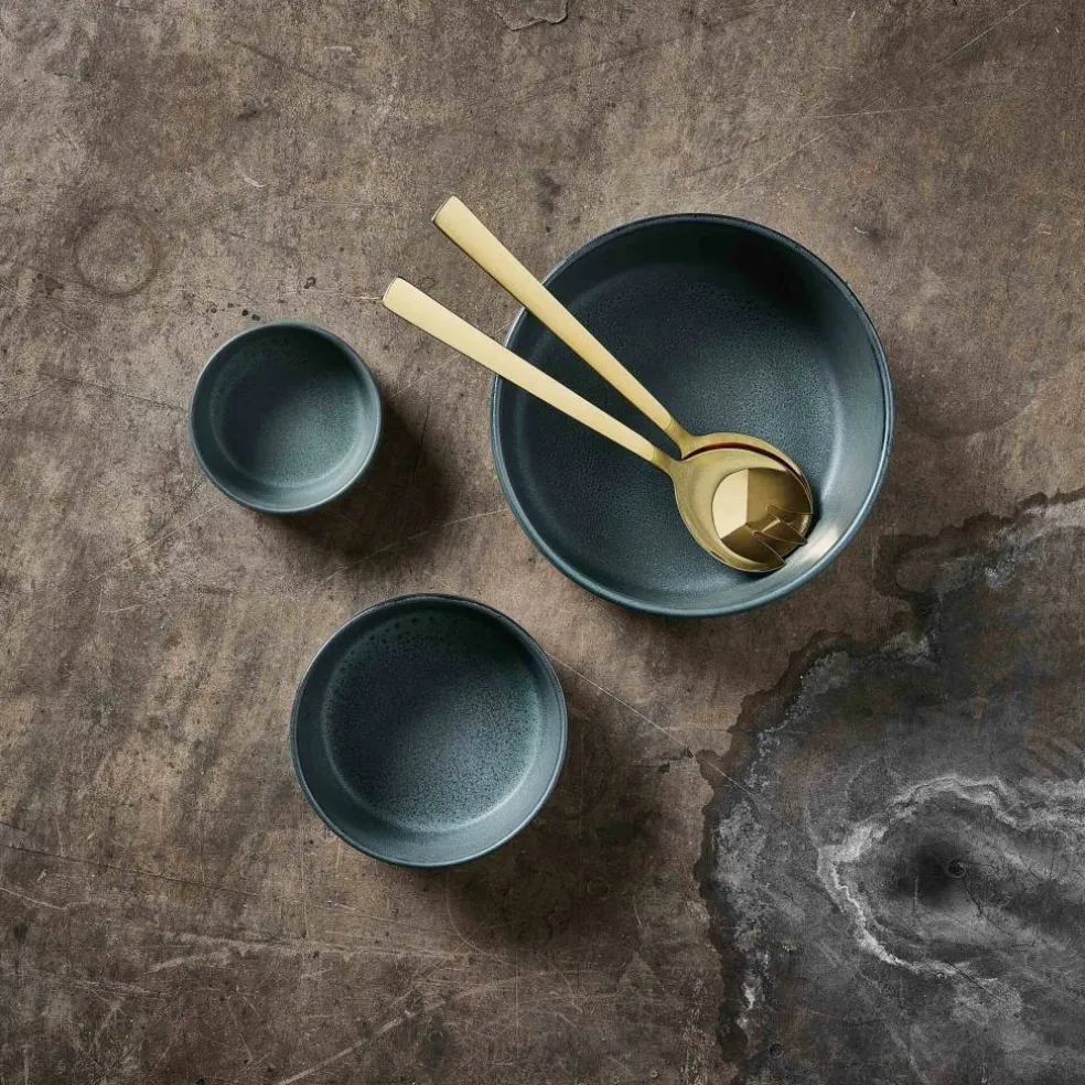 RAW Sett med 3 skåler, Metallic Brown