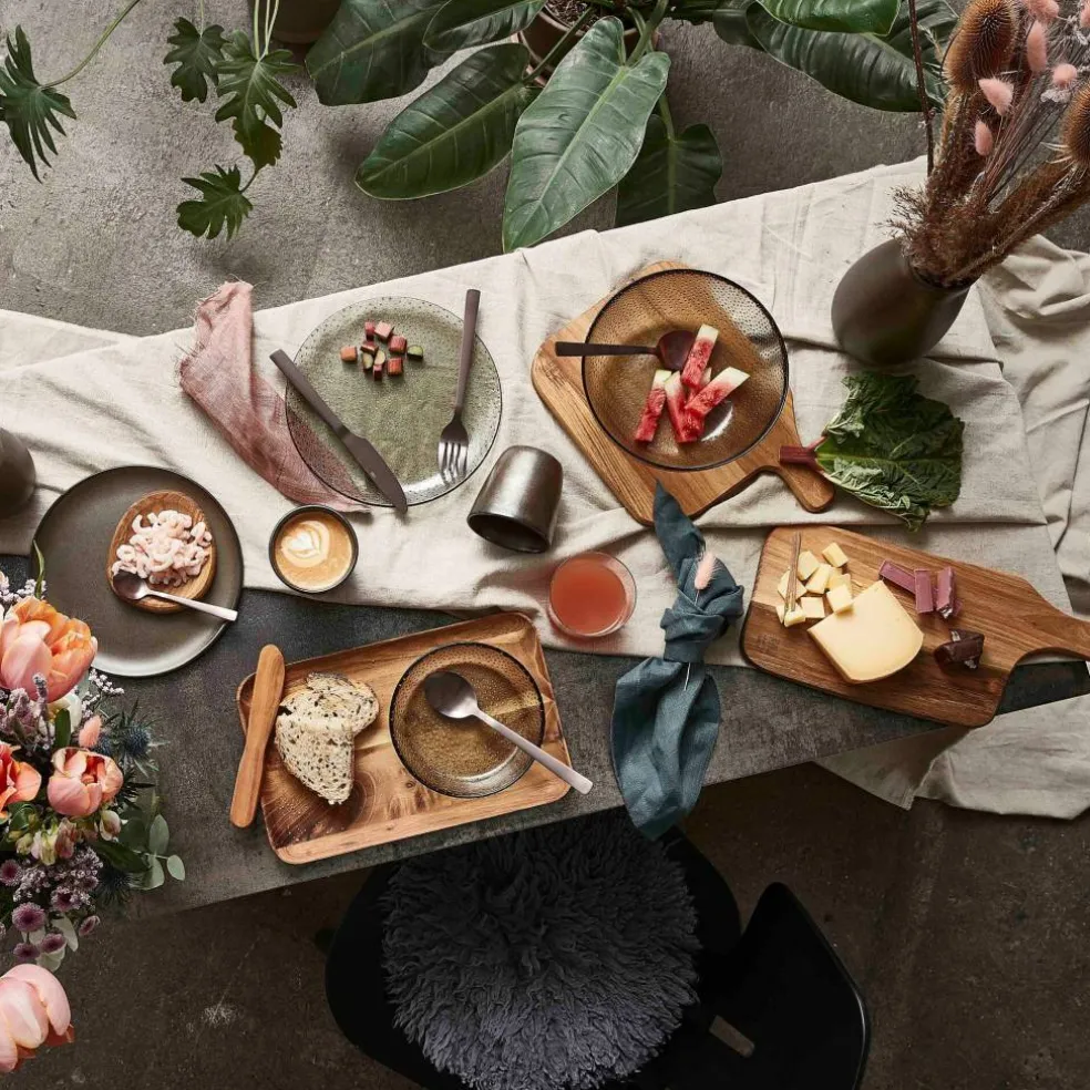 RAW Skjærebrett Teak 43x19x1,5 cm