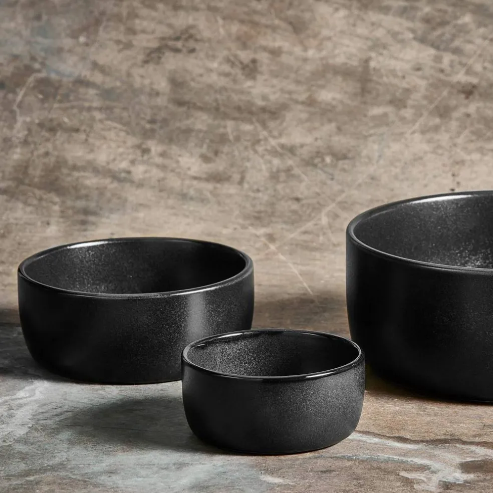 RAW skålesett 3 deler, titanium black