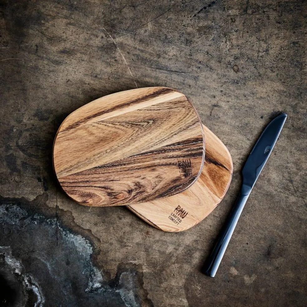 RAW Smørbrett 2 stk Teak