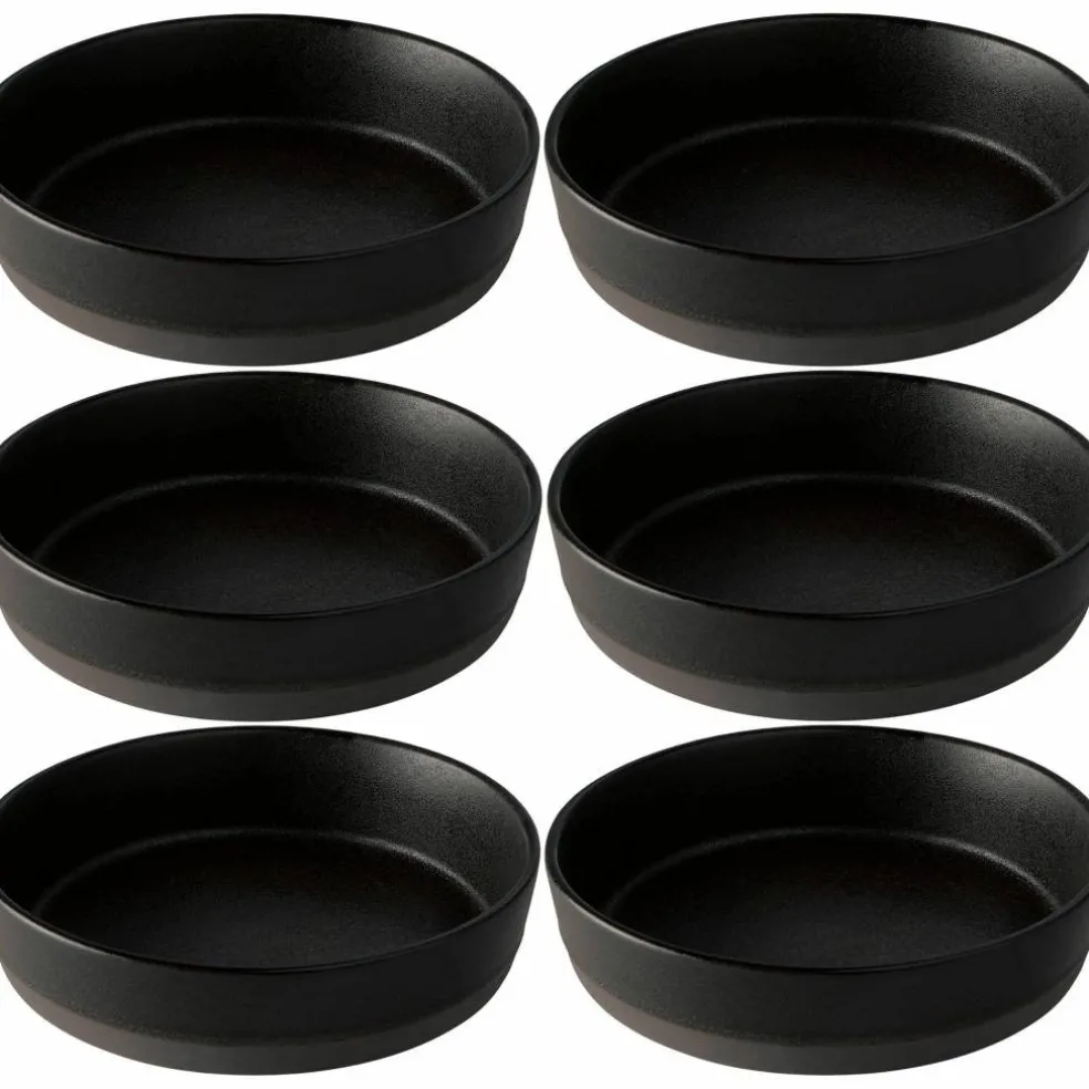 RAW Suppetallerken 6 stk, Titanium Black