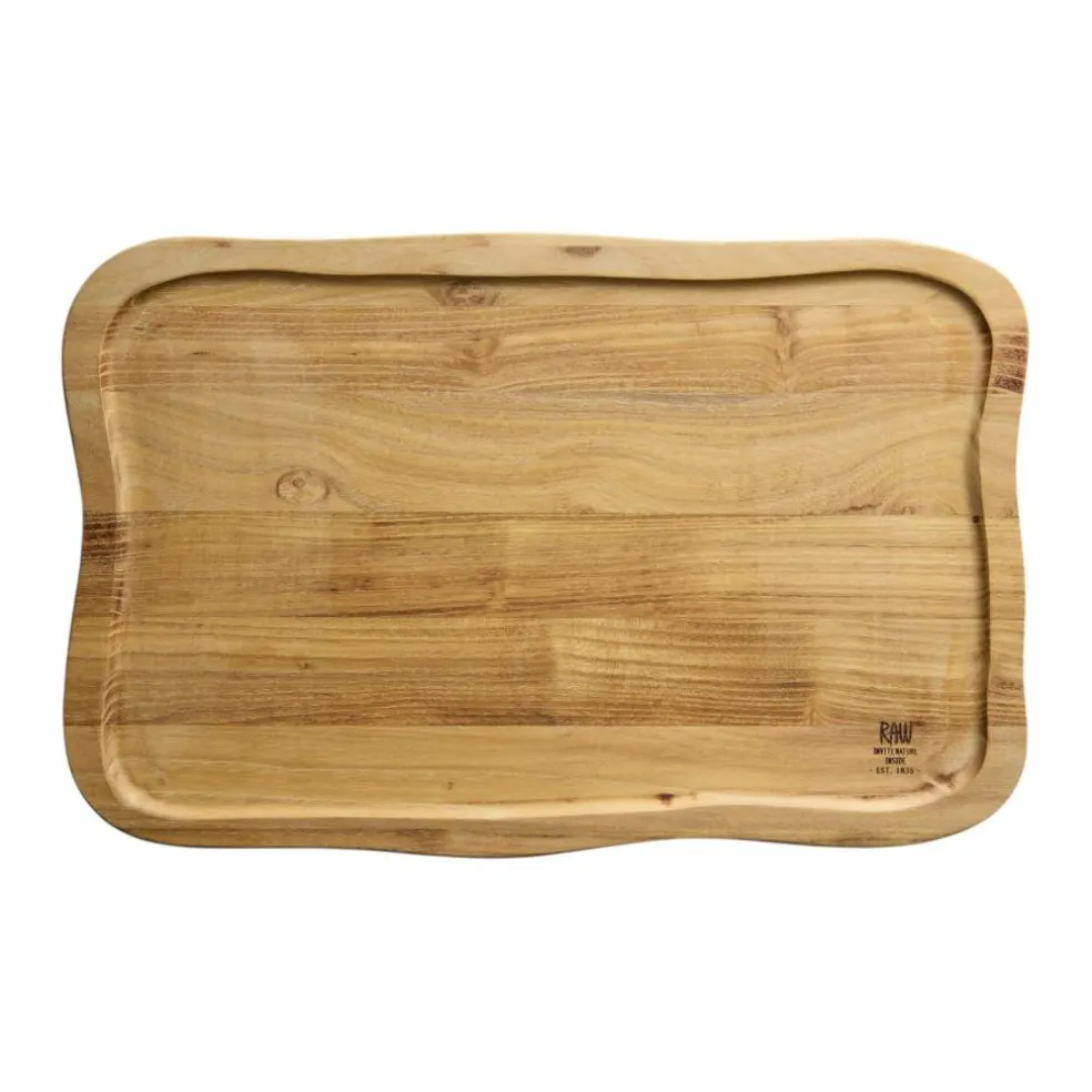 RAW Teak skjærebrett 40 x 26 cm