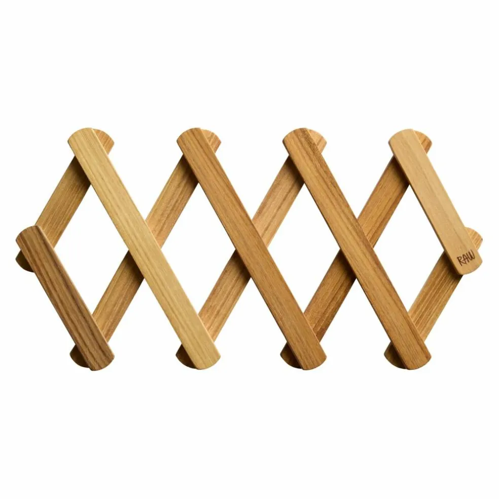 RAW Teak utfellbart gryteunderlag 60 cm