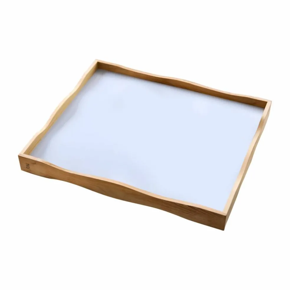 RAW Teak vendbart serveringsbrett 38 x 31 cm