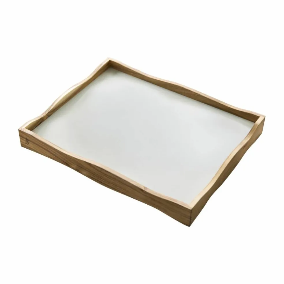 RAW Teak vendbart serveringsbrett 45 x 38 cm