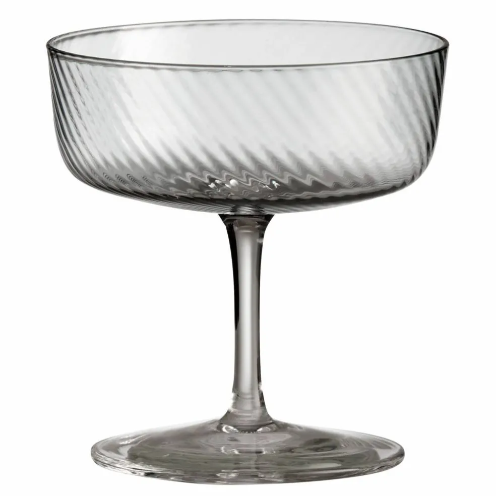 RAW Unique Swirl champagneglass 25 cl, grå