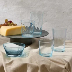 RAW Unique Swirl highballglass 45 cl, mørkeblå