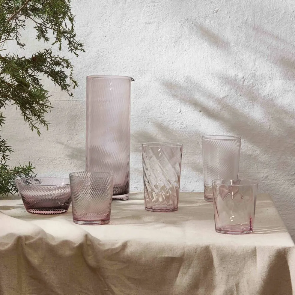 RAW Unique Swirl vannglass 30 cl, grå