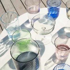 RAW Unique Swirl vannglass 30 cl, grå