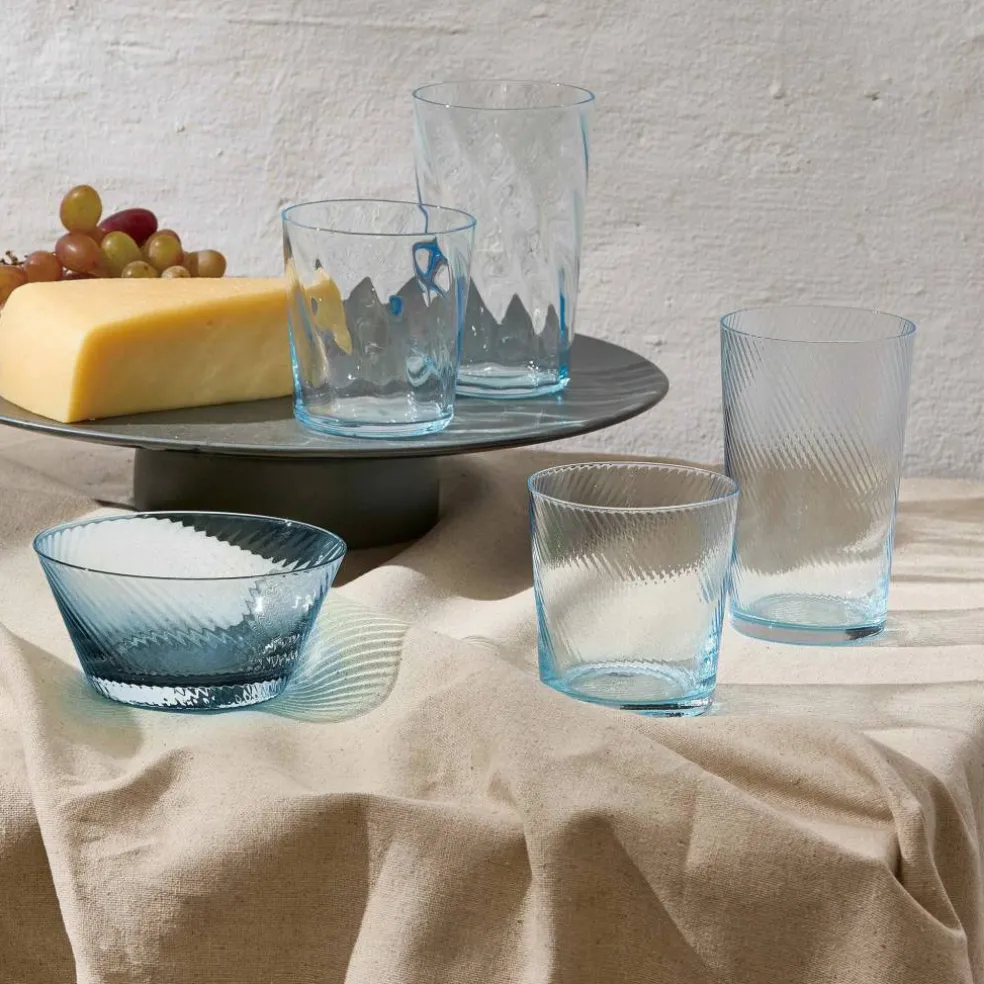 RAW Unique Swirl vannglass 30 cl, grå